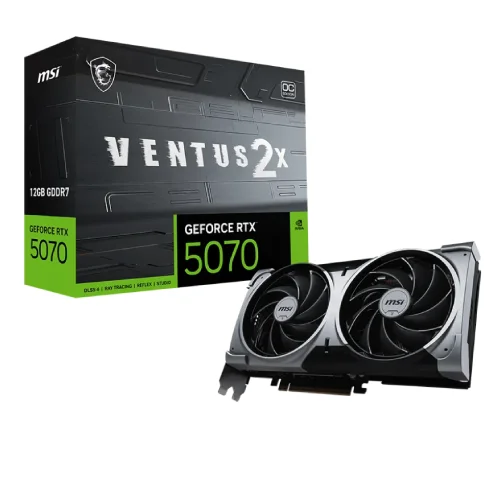 MSI GeForce RTX 5070 12G VENTUS 2X OC 12GB GDDR7 Graphics Card